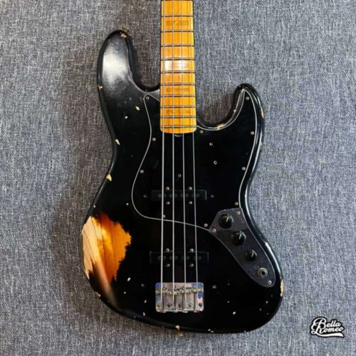 2021 Fender Custom Shop '75 Jazz Bass Black -       Custom Shop