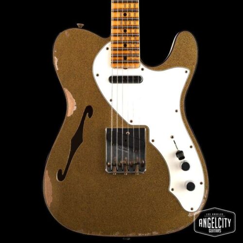 2021 Fender LTD 60s Telecaster Custom Thinline Relic Gold Sparkle -        Telecaster