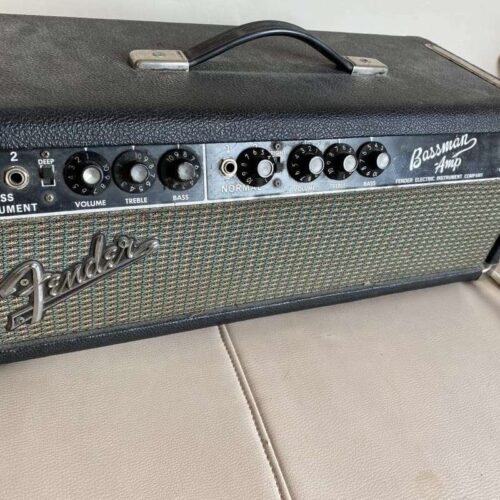 1964' Fender Bassman 2-Channel 50-Watt Guitar Amp Head Black P... -        Amp Head   Bass