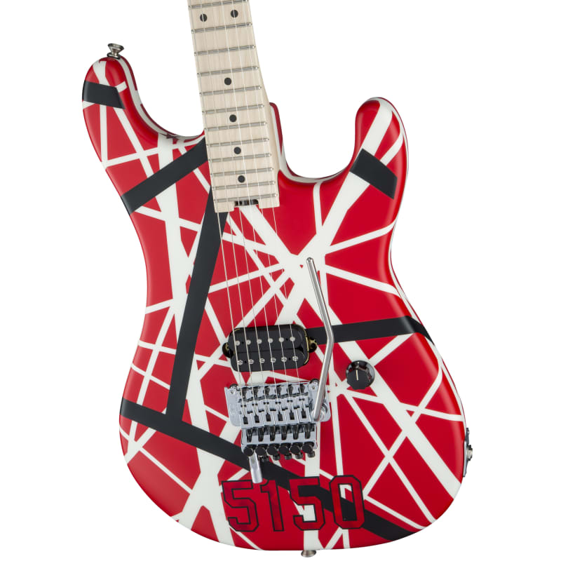 EVH Striped Series 5150 Red, Black & White Stripes - £1066.67 new Guitar