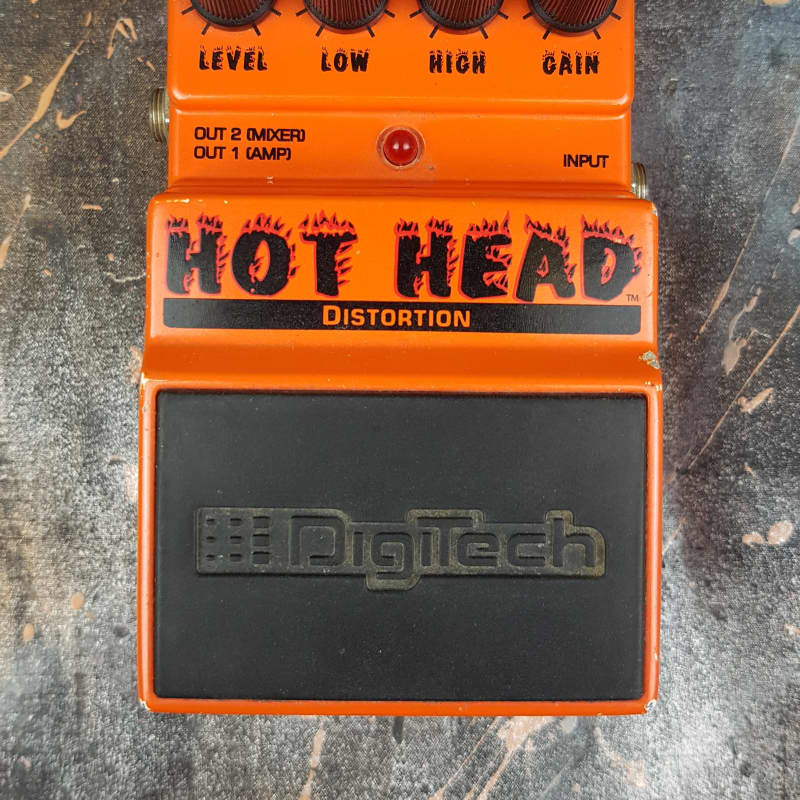 used 2010s DigiTech Hot Head Distortion Red - Effect Pedal