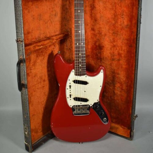 1966 Fender Duo Sonic Finish Electric Guitar w/OHSC Dakota Red -          Electric Guitar