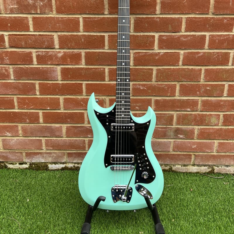 2010s Hagstrom HII-ABE Retroscape Aged Sky Blue - £312.57 used Guitar