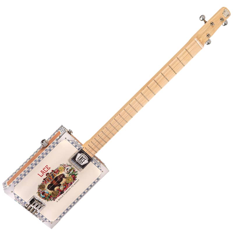 Lace Cigar Box Electric Guitar ~ 3 String ~ Buffalo Bill Buff - £299 new Guitar