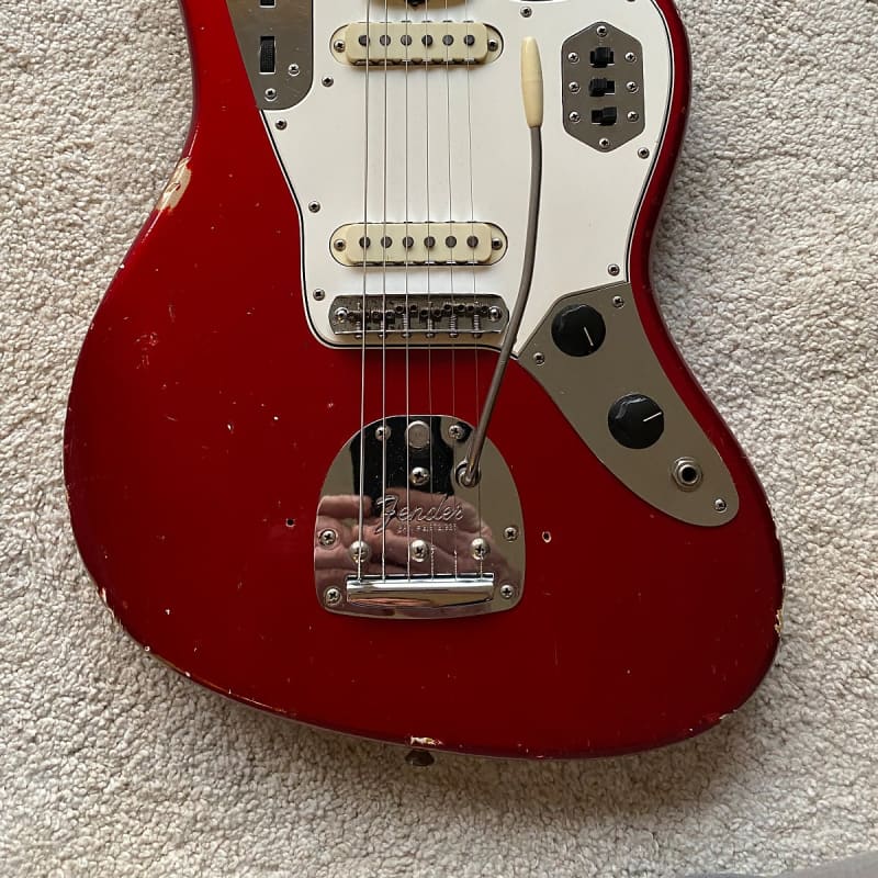 1966 Fender Jaguar Candy Apple Red - £6950 used Guitar