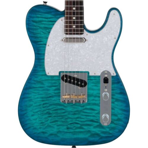 Fender Limited Edition MIJ Hybrid II Telecaster Quilt Aquamarine -        Telecaster