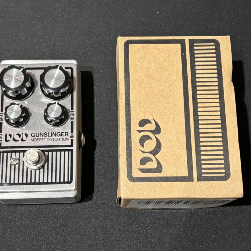 used 2010s DOD Gunslinger Mosfet Distortion Silver - Effect Pedal