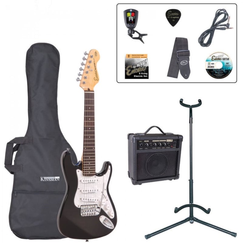 Encore Encore E375 3/4 Size Electric Guitar Pack - Black - £239 new Guitar