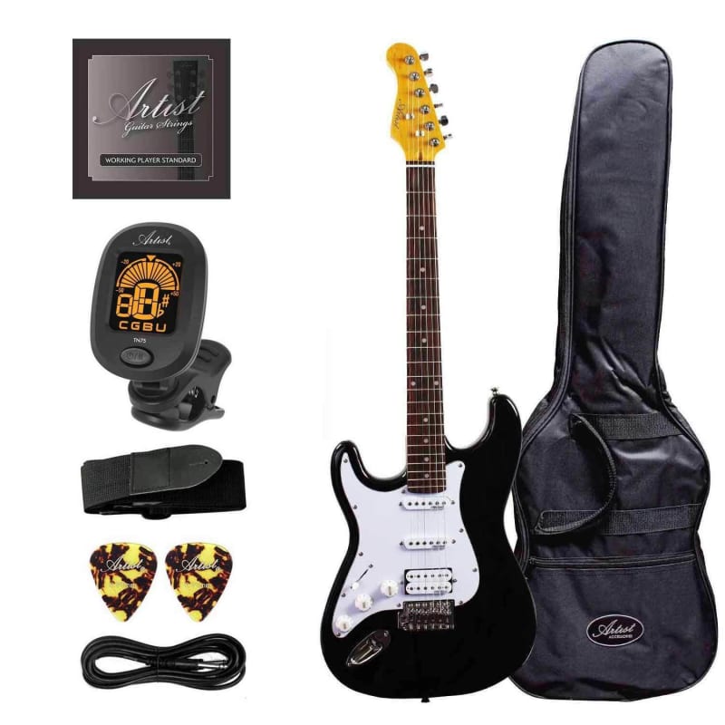 Artist Artist AS1 Left Handed Electric Guitar + Humbucker Black - £139 new Guitar