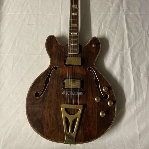 1970s Magenta Hollowbody Electric Guitar ES Style Natural -          Electric Guitar