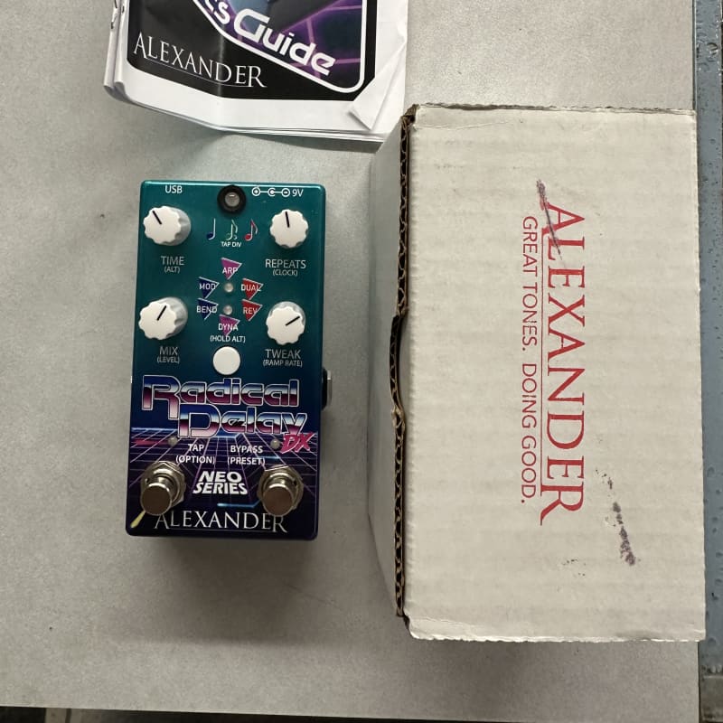 used 2019 Alexander Pedals Radical Delay DX Tokyo Nights - Effect Pedal