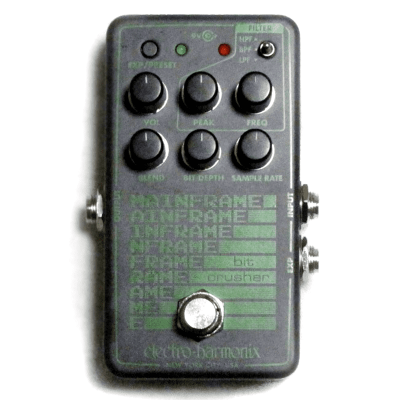 used 2020 Electro-Harmonix Mainframe Bit Crusher Gray / Green - Effect Pedal