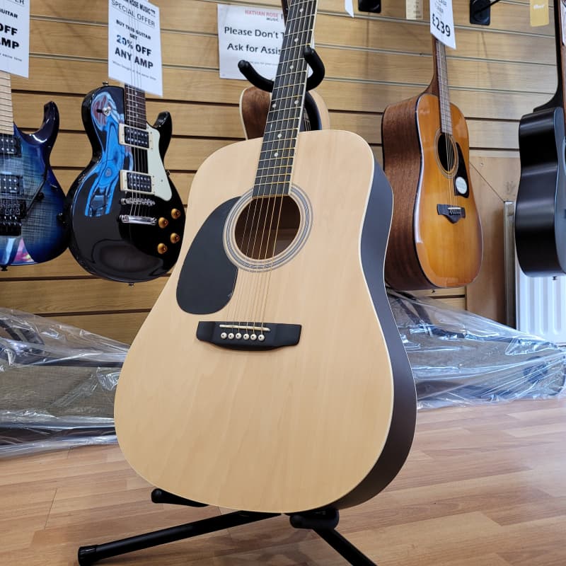 2023 Encore Left Handed Acoustic Natural - £99 new Guitar