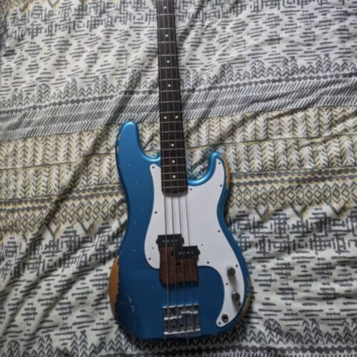 2000s Fender Precision bass Roadworn Blue -         Precision Bass