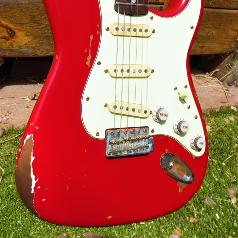 DY Guitars Gary Moore fiesta red custom relic strat body Aged ... - £459.99 new Guitar