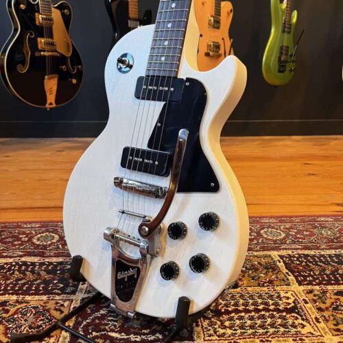 2021 Gibson Les Paul Junior single cut with Bigsby Alpine White -         Les Paul