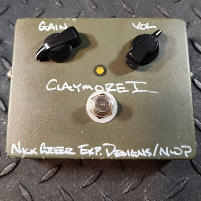 used 2000's Greer Claymore I Boost Drive Overdrive Green - Effect Pedal