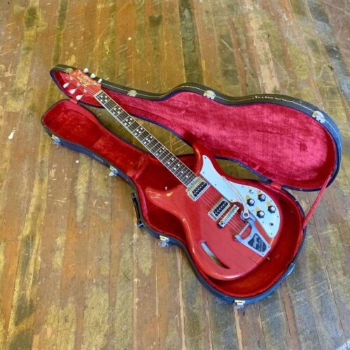 1968 Kustom K-200 electric guitar Cherry Red -         Vintage