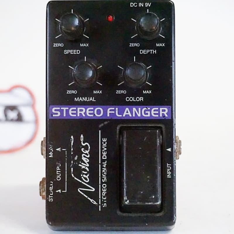 used 1980s Nadine s Stereo Flanger Black - Effect Pedal