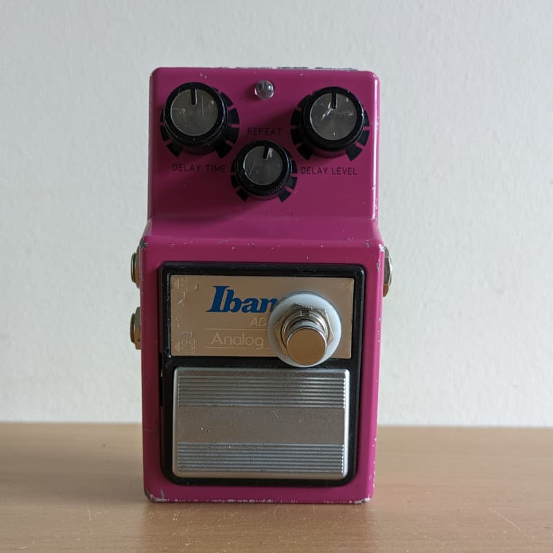 used 2010s Keeley Ibanez AD-9 Analog Delay with Mod Hot Pink - Effect Pedal