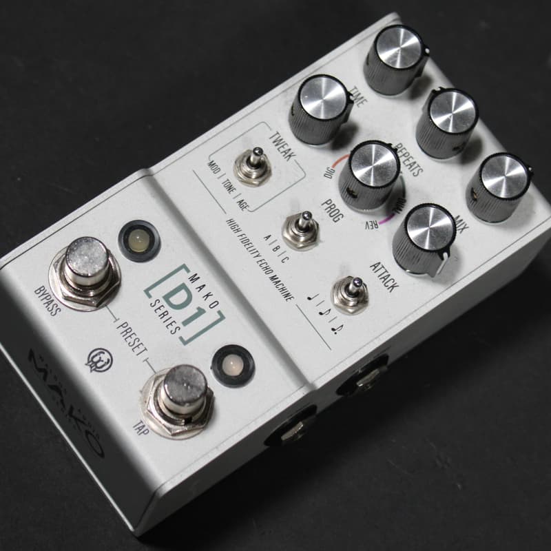 used 2020 Walrus Audio Mako D1 High-Fidelity Stereo Delay Silver - Effect Pedal