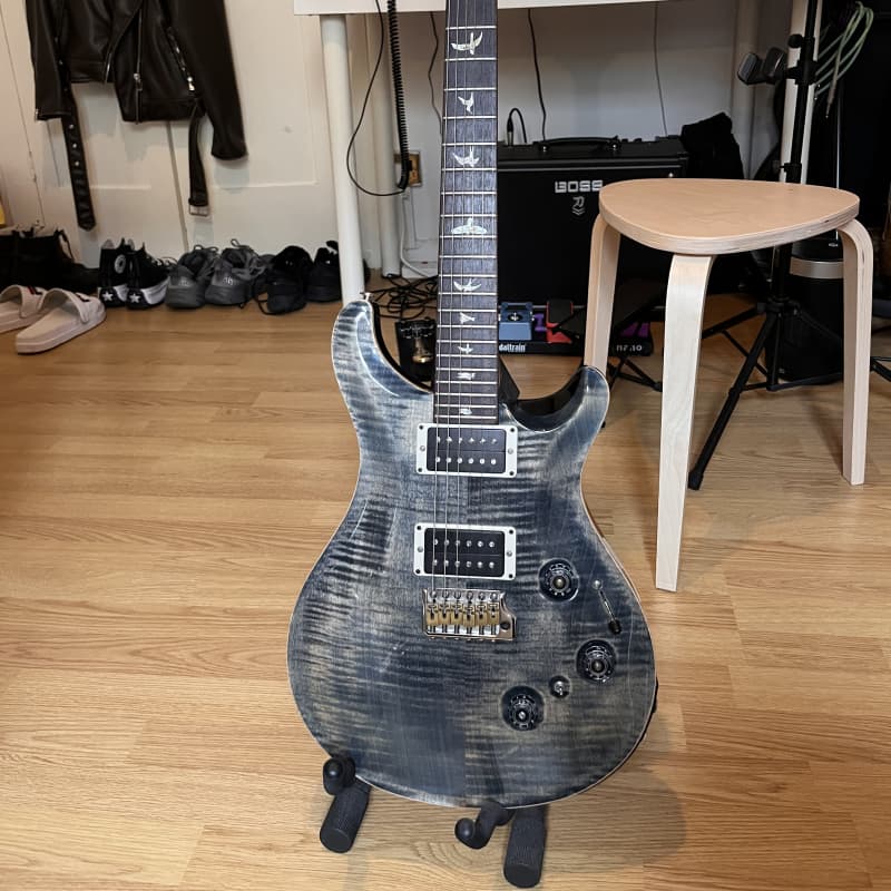 2018 PRS PRS Custom 24 Piezo, Faded Whale Blue Carved Figure M... - £2500 used Guitar