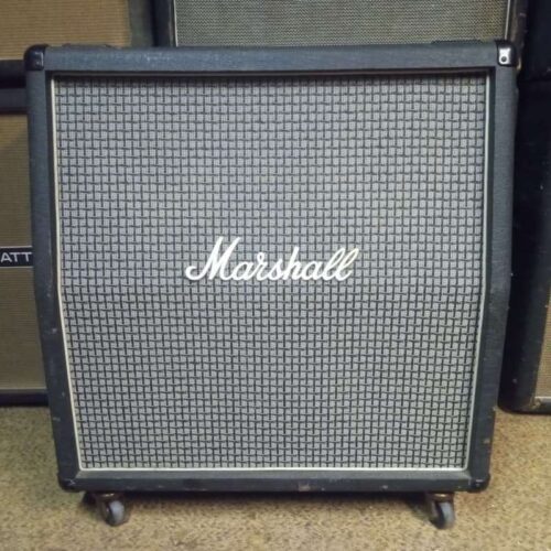 1977 Marshall 1960A 4x12" Angled Guitar Speaker Cabinet Black -        Cabinet