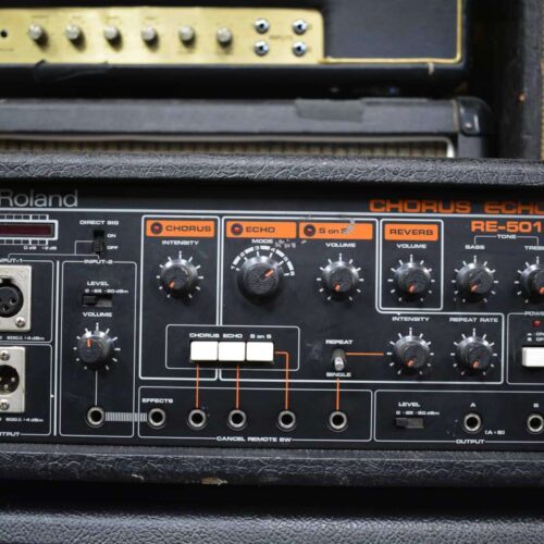 1980s Roland RE-501 Chorus Echo Black -         Chorus