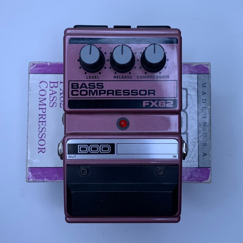 used 1990s DOD FX-82 Bass Compressor Pink - Effect Pedal