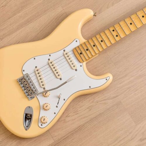 2005 Fender Yngwie Malmsteen Stratocaster ST71-140YM Yellow White -        Stratocaster