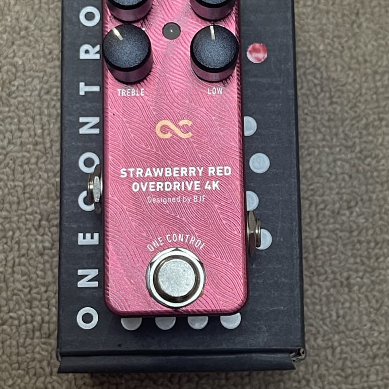 used 2021-2022 One Control Strawberry Red Overdrive 4k Red - Effect Pedal