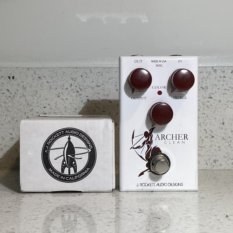 used ~2020 J. Rockett Archer Clean White - Effect Pedal