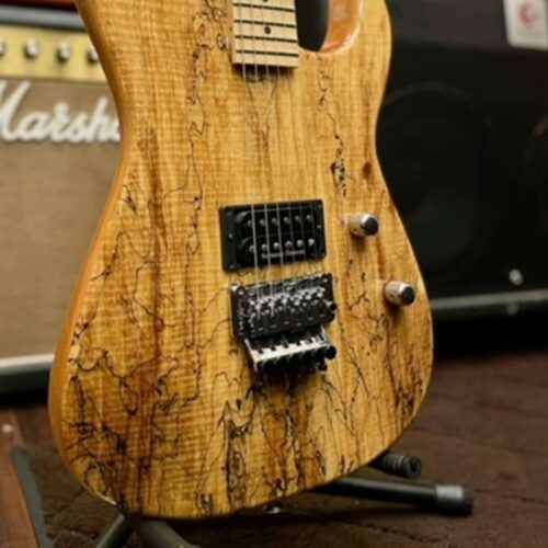 2009 Charvel Custom Shop SD 1H Spalted Maple USED FLOOR Natural -       Custom Shop