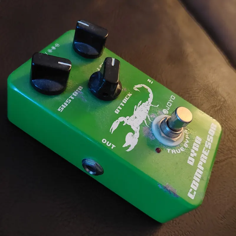 used 2010s Joyo JF-10 Dyna Compressor Green - Effect Pedal