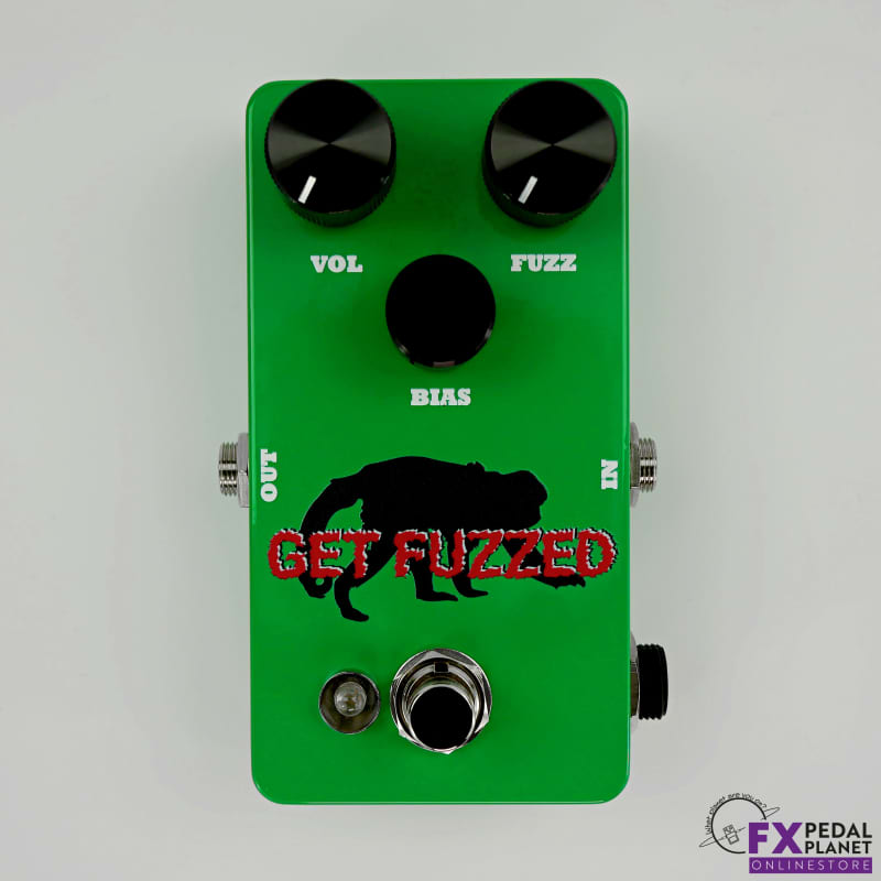 new 2023 Stumpbox Pedals Get Fuzzed Black Knob Green - Effect Pedal