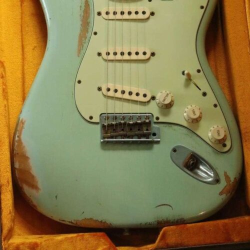 2013 Fender Custom shop'62 Stratocaster Relic Faded Sonic Blue -       Custom Shop Stratocaster