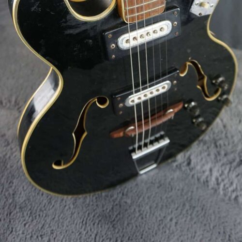 Greco Semi Hollow Body Black -        Hollow Body