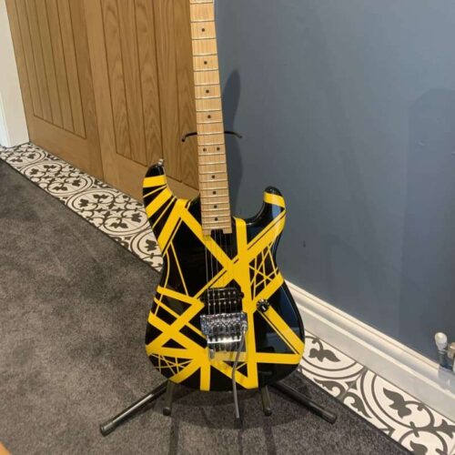 2013 - Present EVH Striped Series Electric Guitar Black/Yellow -          Electric Guitar