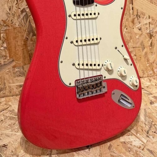 Fender Custom Shop '64 Strat Journeyman Faded Aged Fiesta Red,... -       Custom Shop