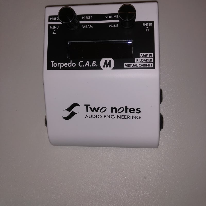 used 2019 Two Notes Torpedo C.A.B. M Speaker Simulator / Amp DI White - Effect Pedal