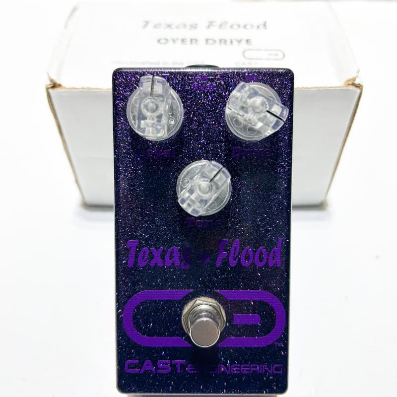 used 2010s Cast Engineering Texas Flood Overdrive Purple - Effect Pedal