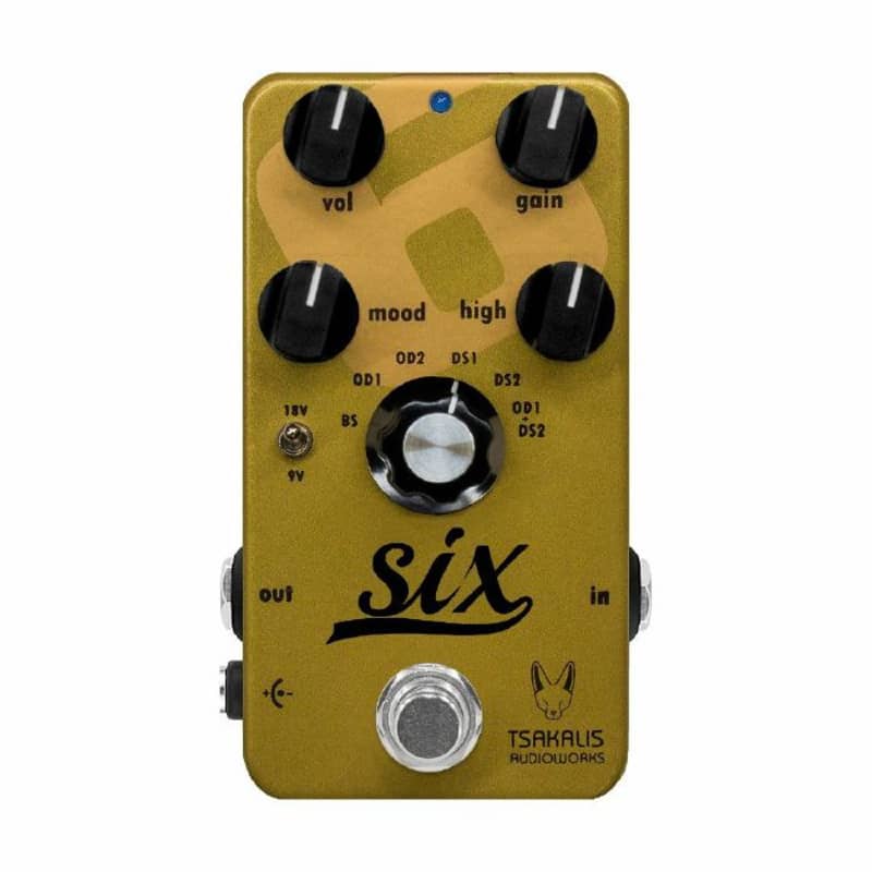 new 2022 Tsakalis Audioworks Six - Analog Booster-Overdrive-Disto... - Effect Pedal