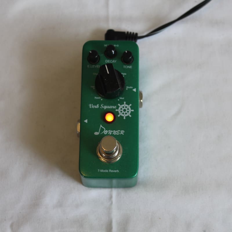 used 2017 - Present Donner Verb Square Green - Effect Pedal