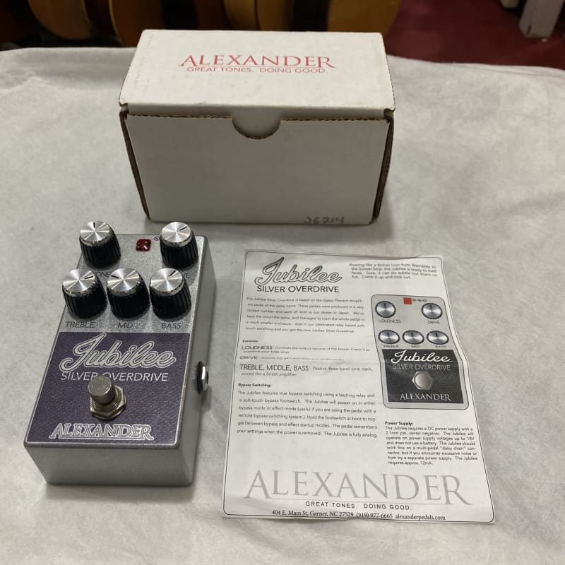 used Alexander Pedals Jubilee Silver Overdrive Silver - Effect Pedal