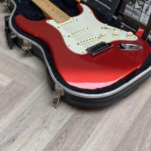 2002 Fender American Deluxe Stratocaster Chrome Red -        Stratocaster