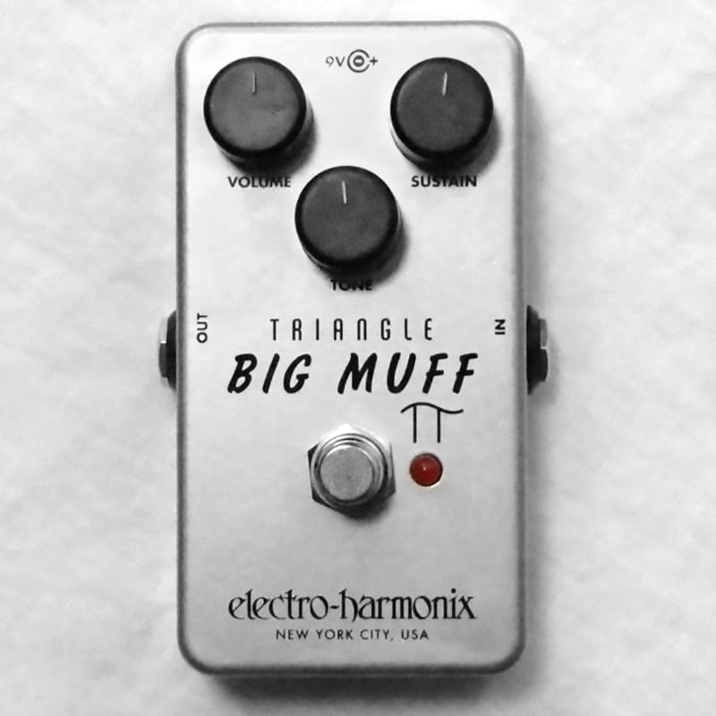 used 2018 Electro-Harmonix Triangle Big Muff Pi Silver - Effect Pedal