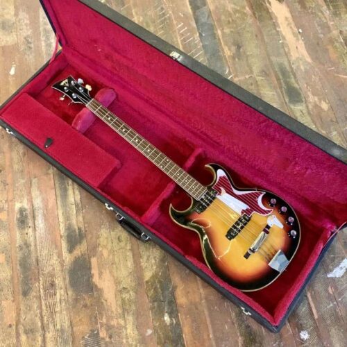 1960 Eko Hollow body Bass guitar Sunburst -         Vintage  Bass Guitar