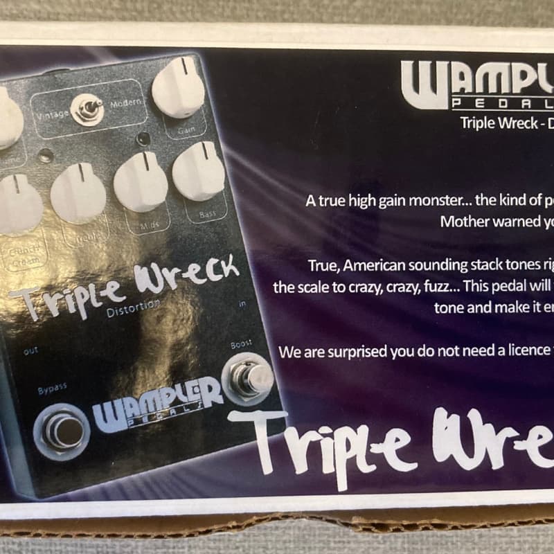 used 2000s Wampler Triple Wreck Carbon - Effect Pedal