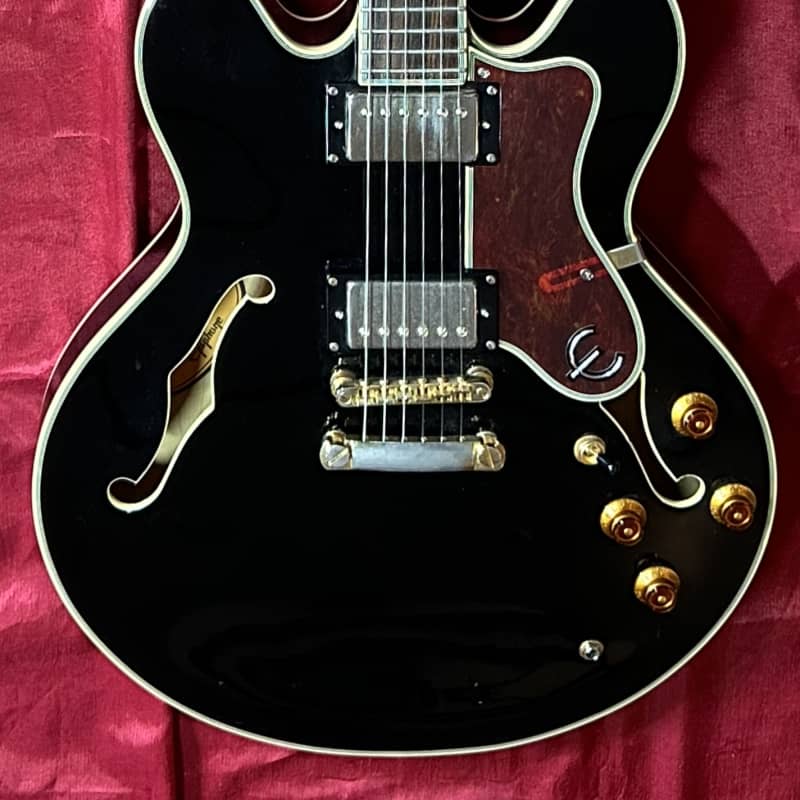 1986 - 2007 Epiphone Sheraton II Ebony - £575 used Guitar