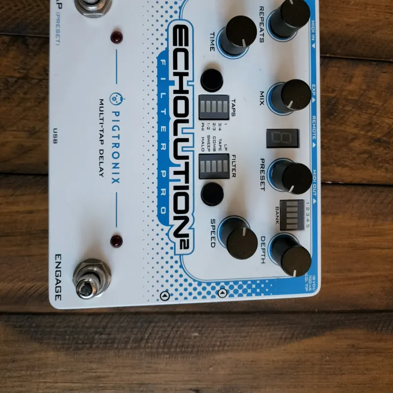 used 2010s Pigtronix Echolution 2 Filter Pro White - Effect Pedal